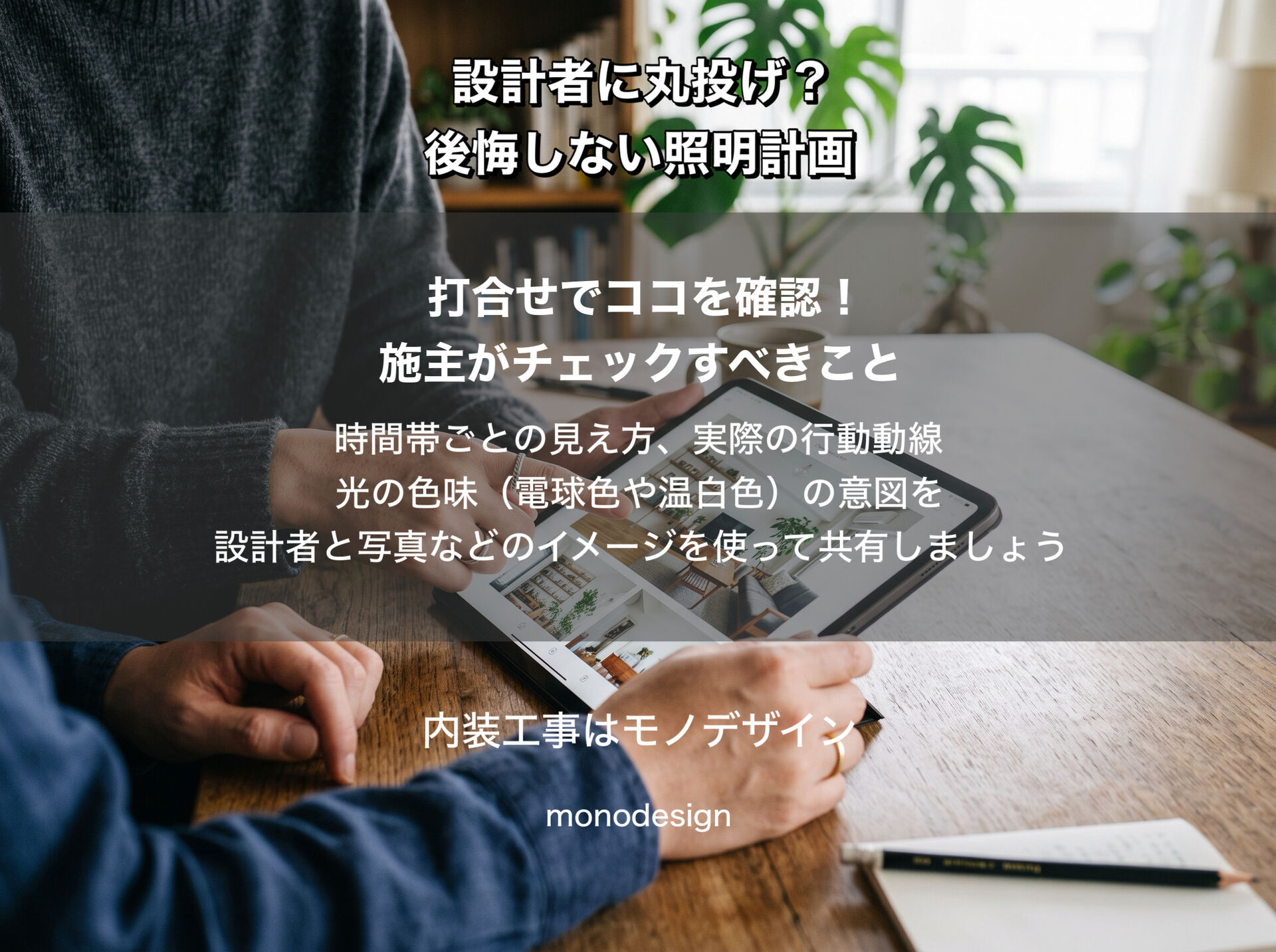 リフォーム・内装工事で失敗しない照明計画｜設計者任せにしない施主が確認すべき6つのポイント