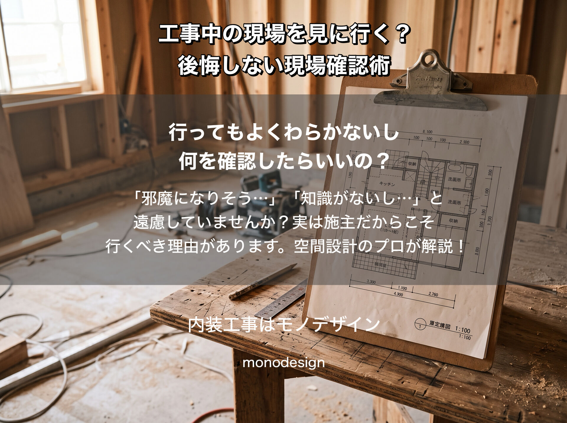 【リフォーム工事中】現場は見に行くべき？専門知識がない施主だからこそ気づける後悔しない現場確認術