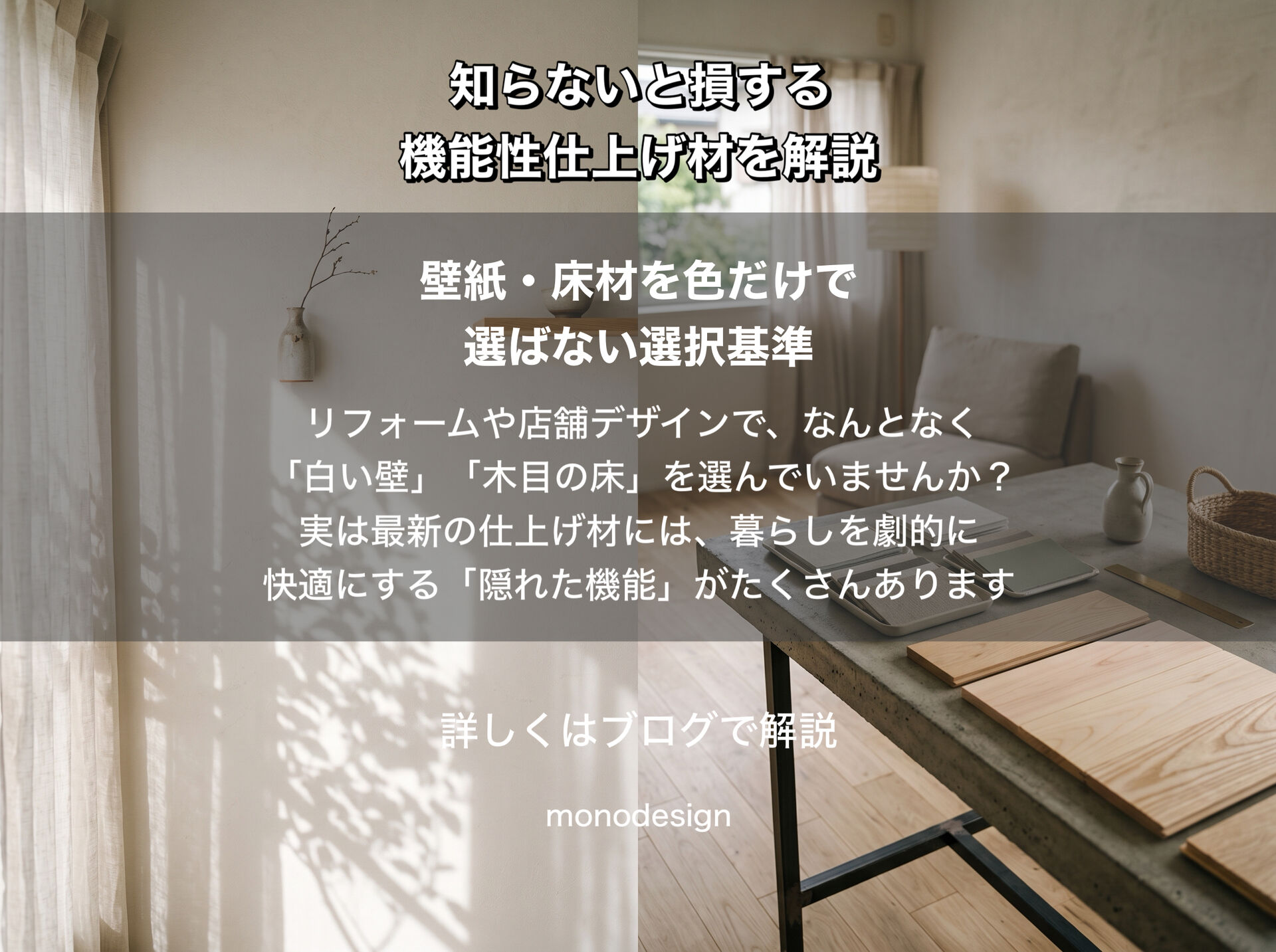 リフォームで選べる最新の壁紙・床材とは？知らないと損する機能性仕上げ材をプロが解説！