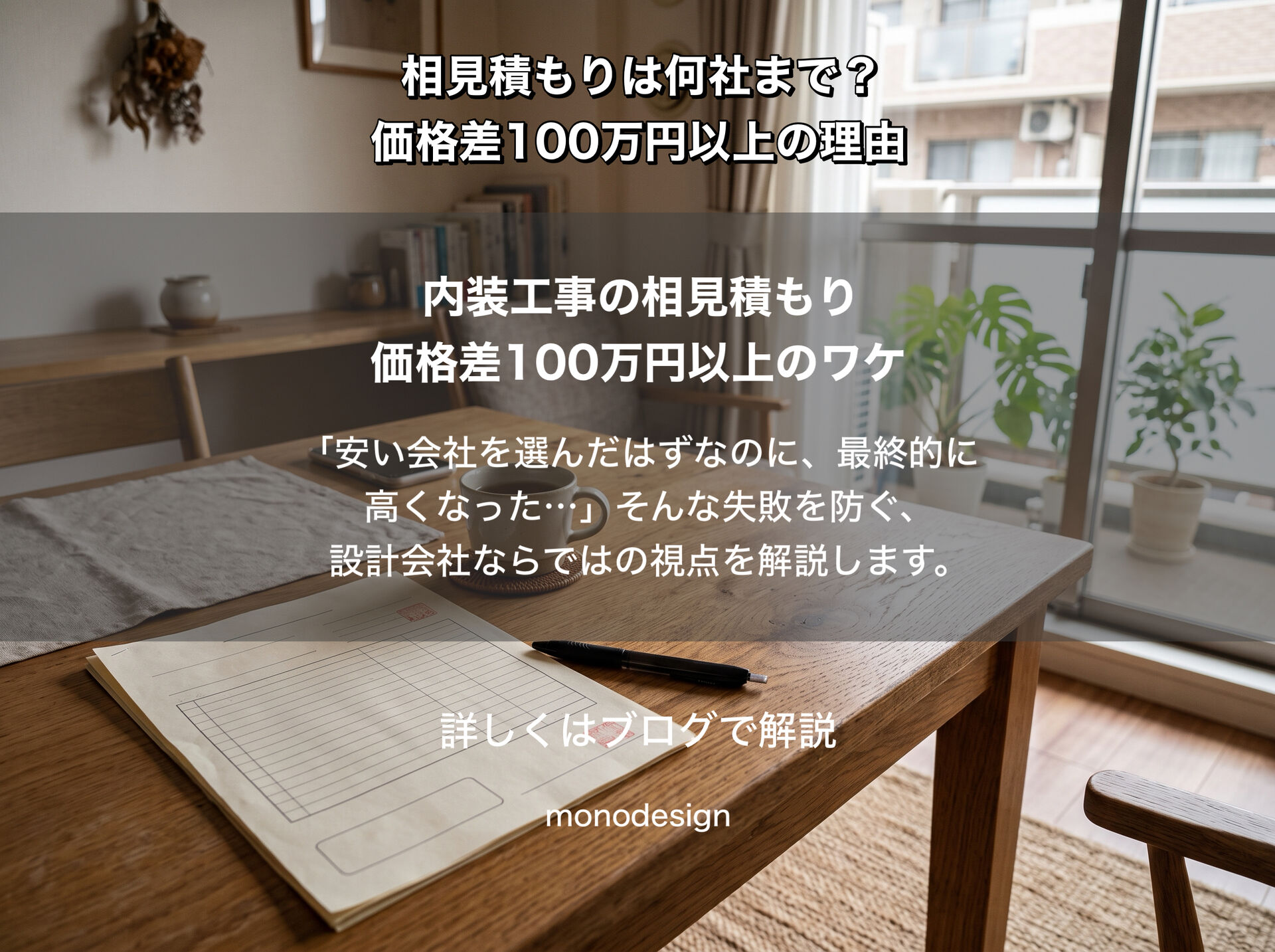相見積もりは何社まで？価格差100万円以上になる本当の理由