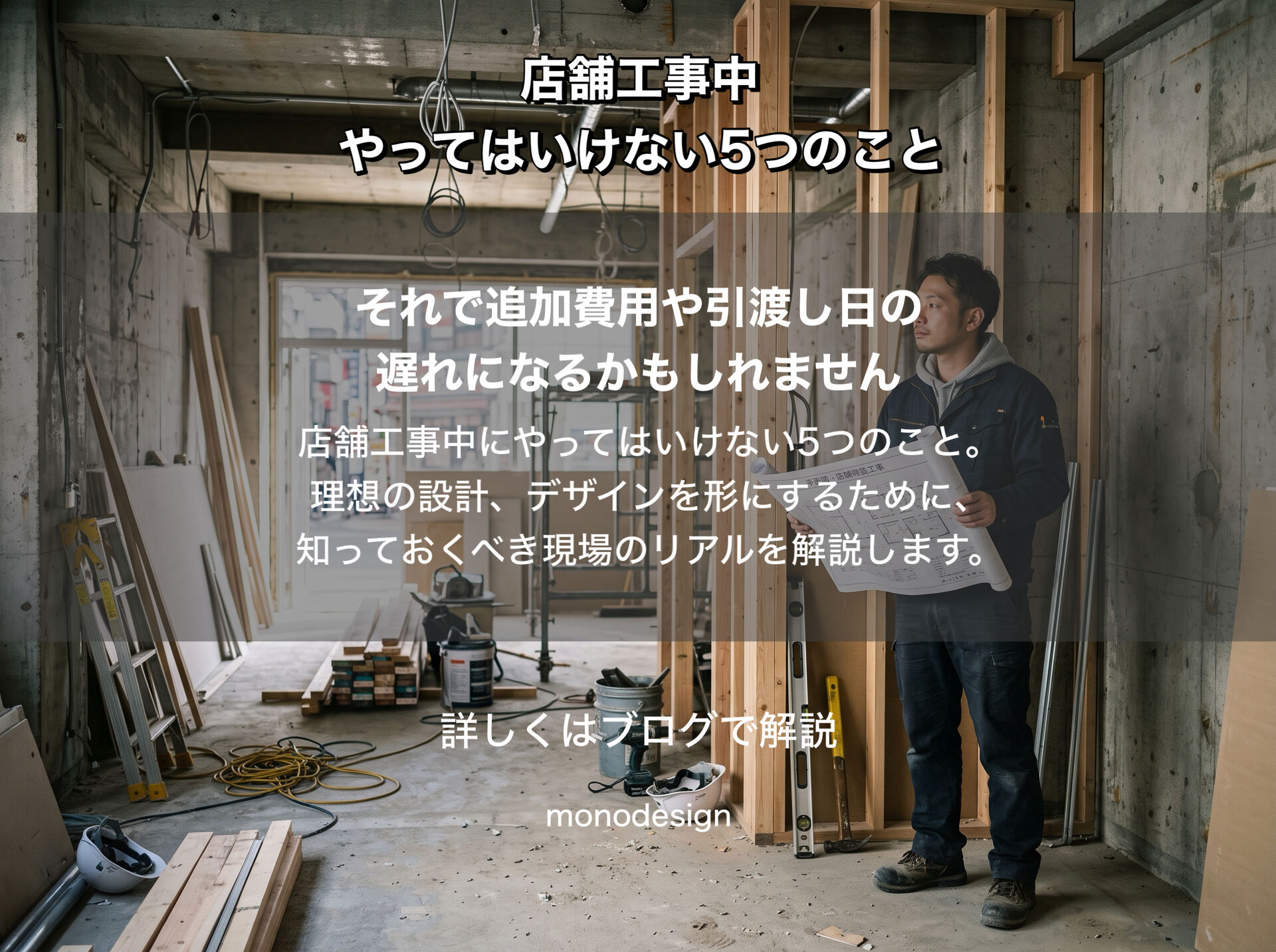     店舗工事中にやってはいけない5つのこと｜追加費用やオープン延期を防ぐための完全ガイド