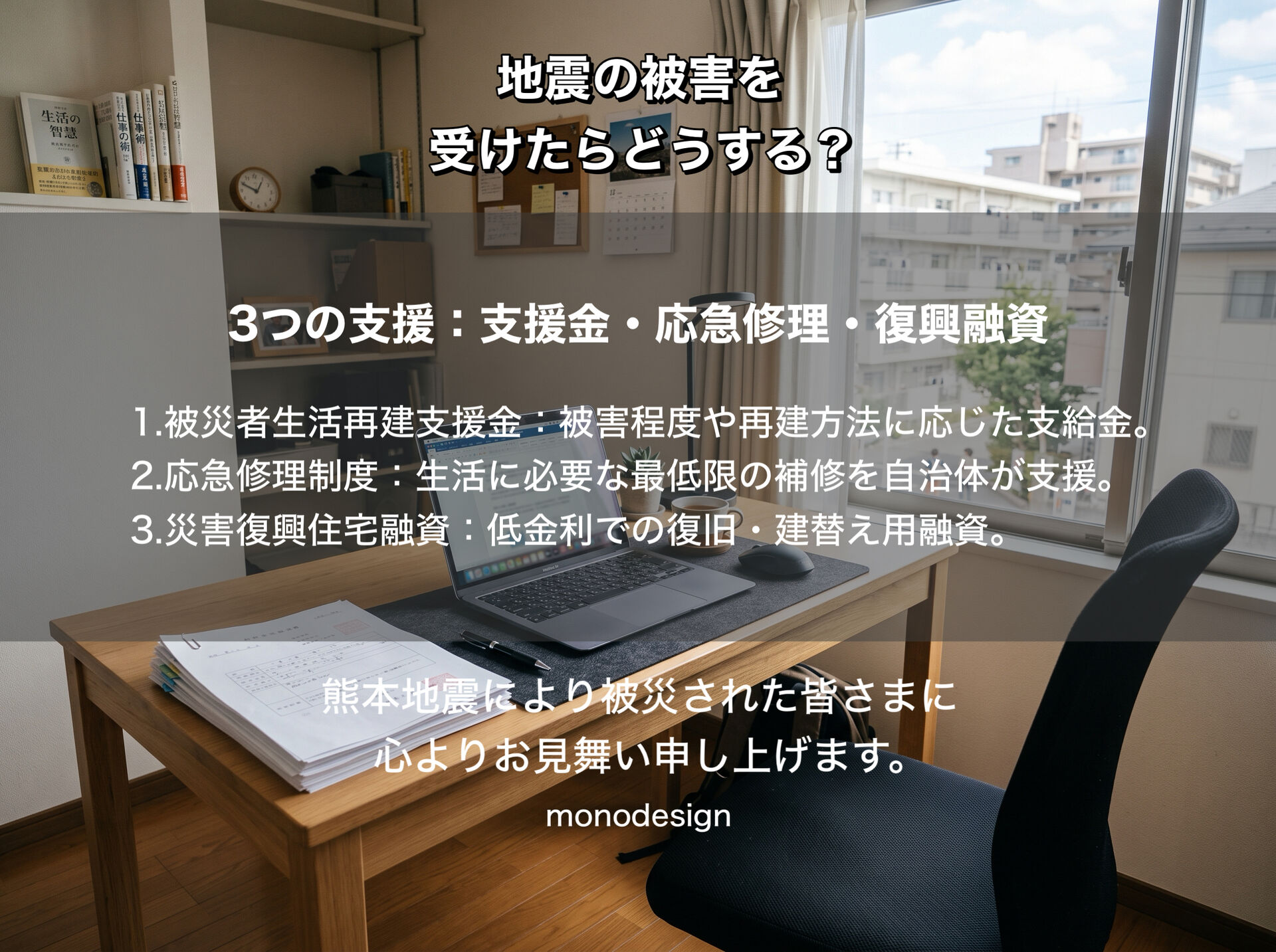 地震で家が被害を受けたらどうする❓知らないと損する罹災証明・再建支援金とリフォームの進め方