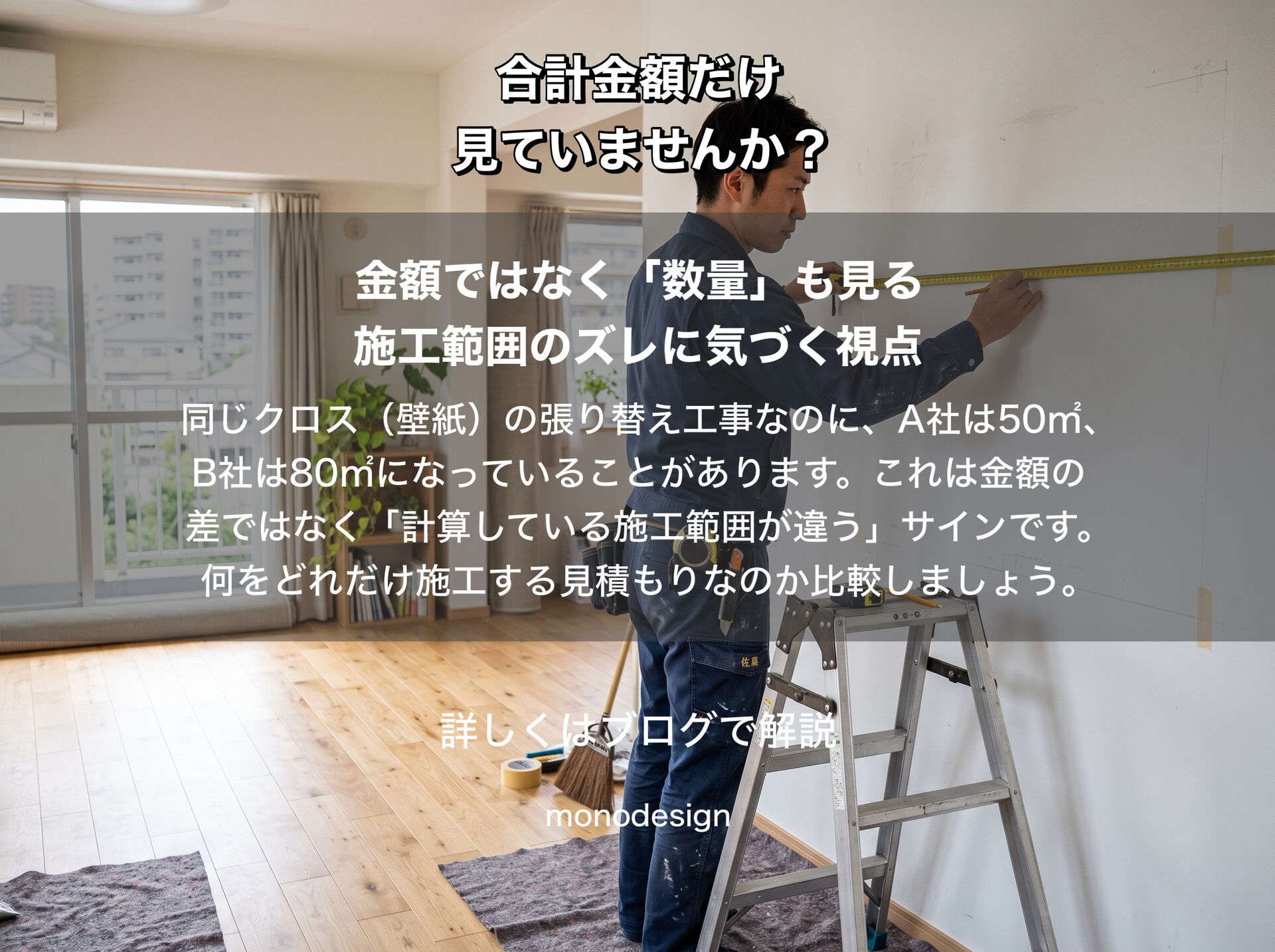 リフォームの見積書、どこを見る？｜金額だけで比較してはいけない理由と正しいチェックポイント
