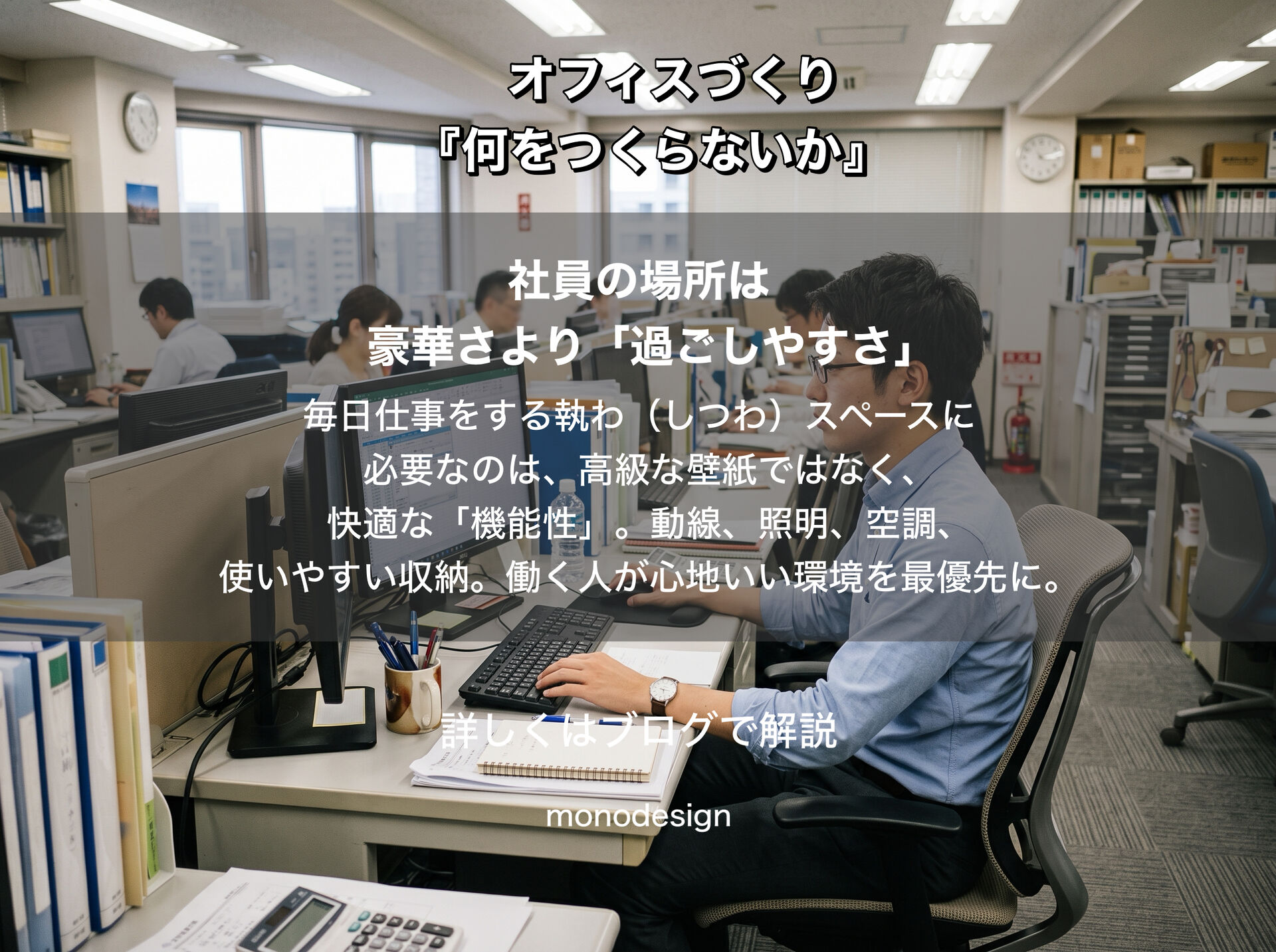     オフィスの内装は「全部つくり込む」必要があるのか？｜予算のメリハリと見えないコスト