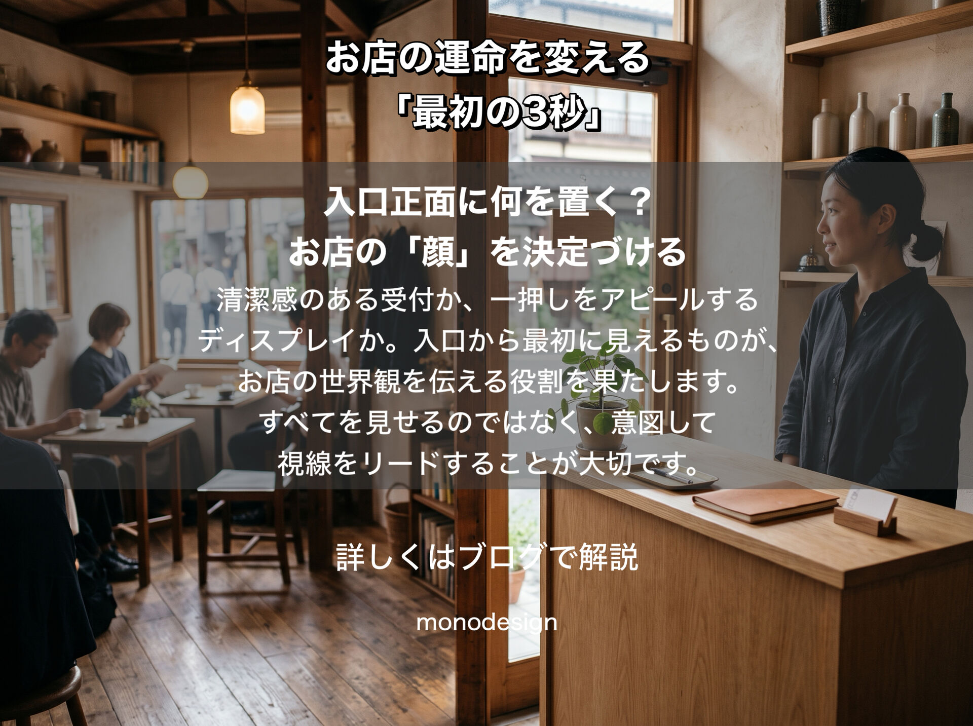 「入口から3秒」で店舗の第一印象が決まる！失敗しないための視線設計と動線のつくり方