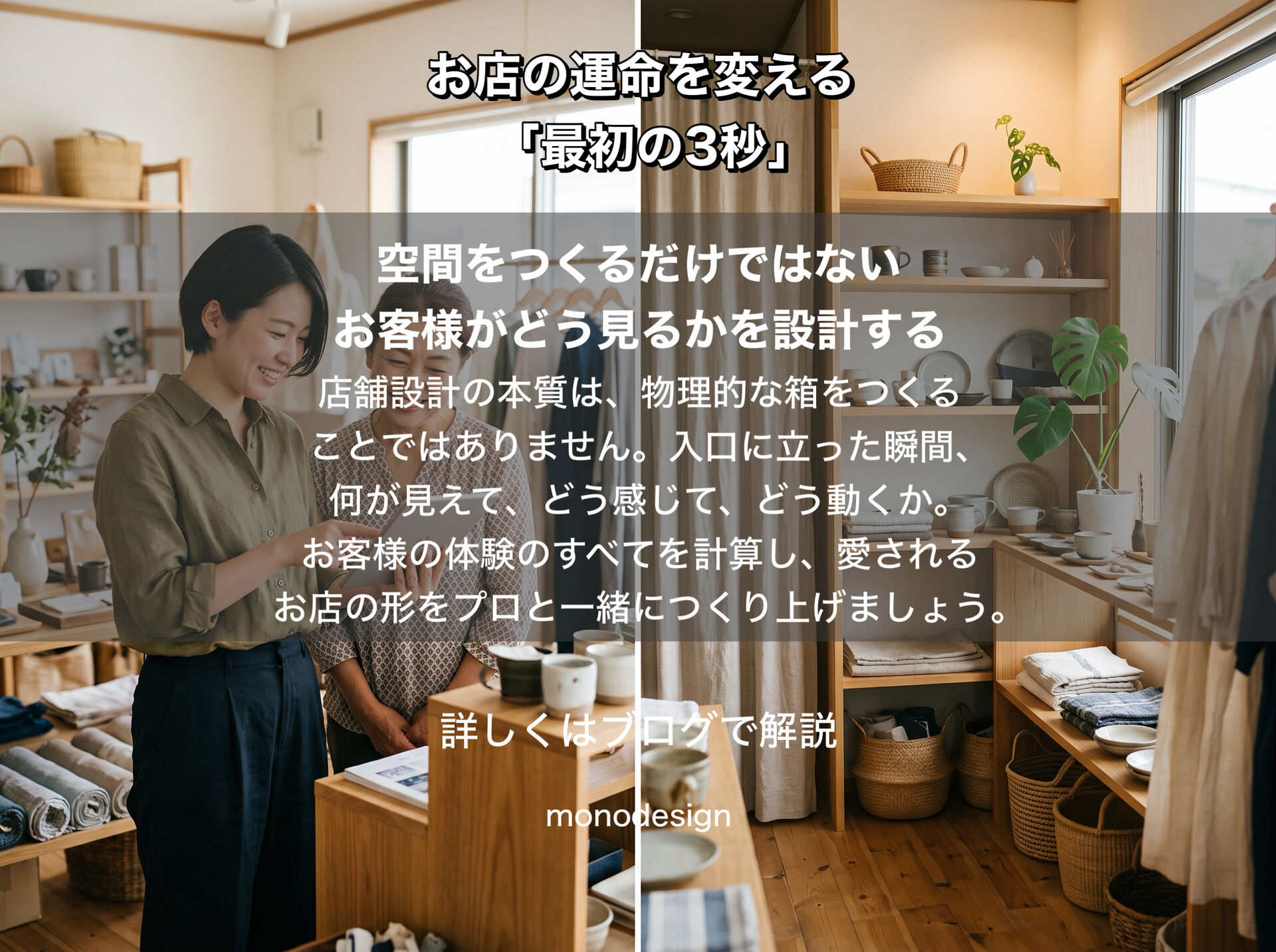 「入口から3秒」で店舗の第一印象が決まる！失敗しないための視線設計と動線のつくり方