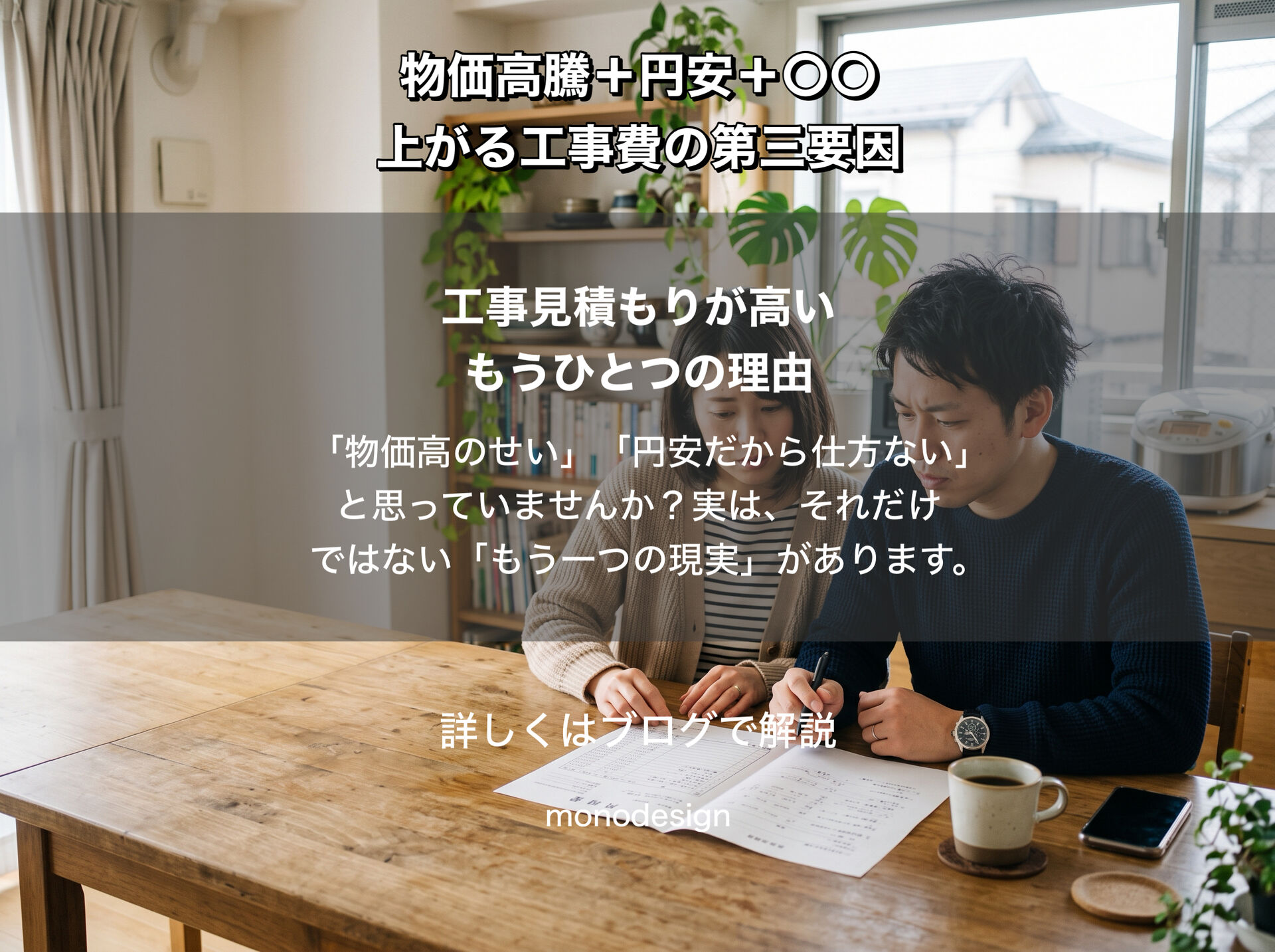 工事費用が上がるのは、物価高騰だけではありません 2026年、「昔の工事費」には戻らないかもしれない理由