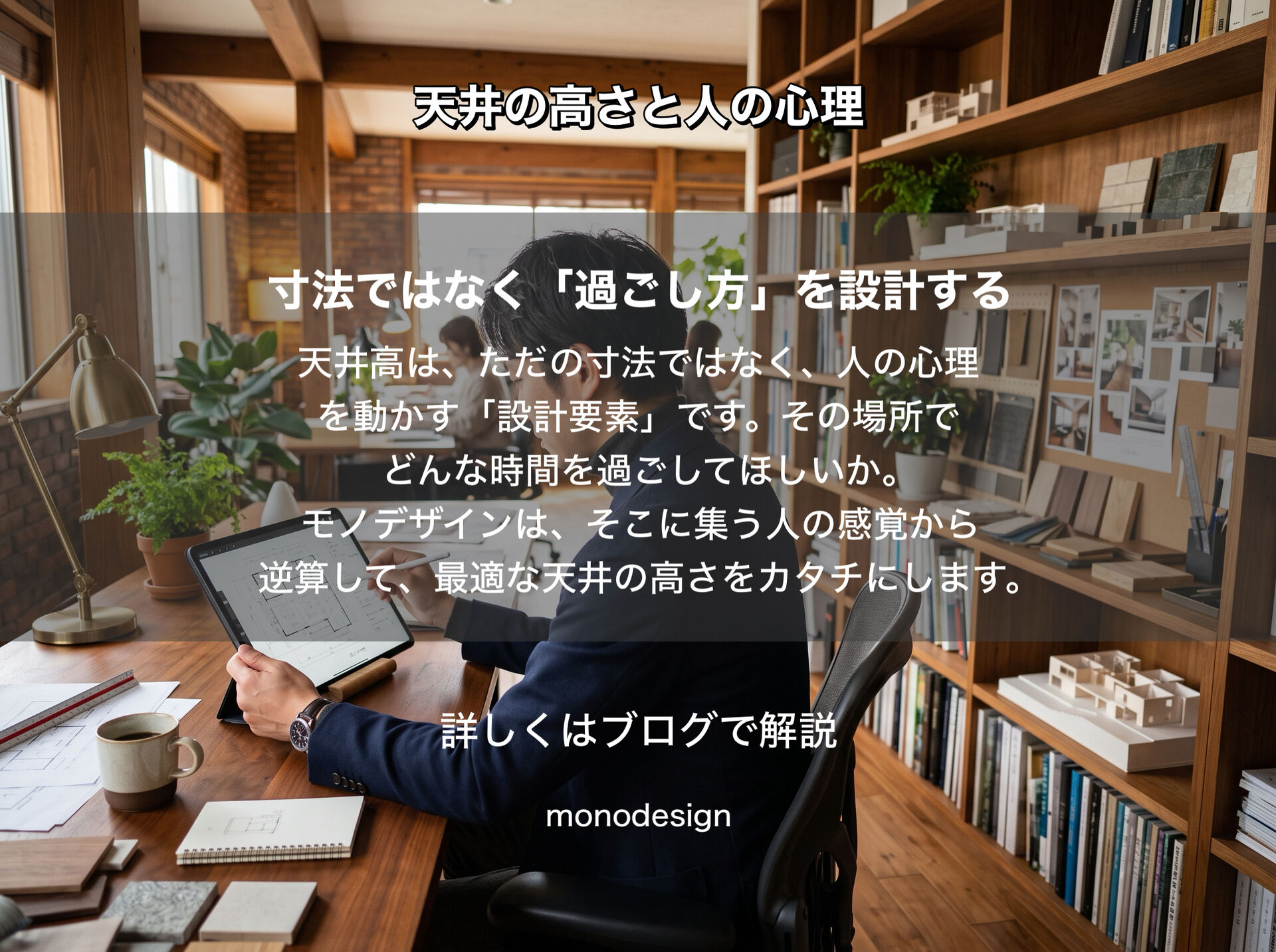 「なぜ高い天井は開放的に感じるのか？」｜天井の高さと人の心理