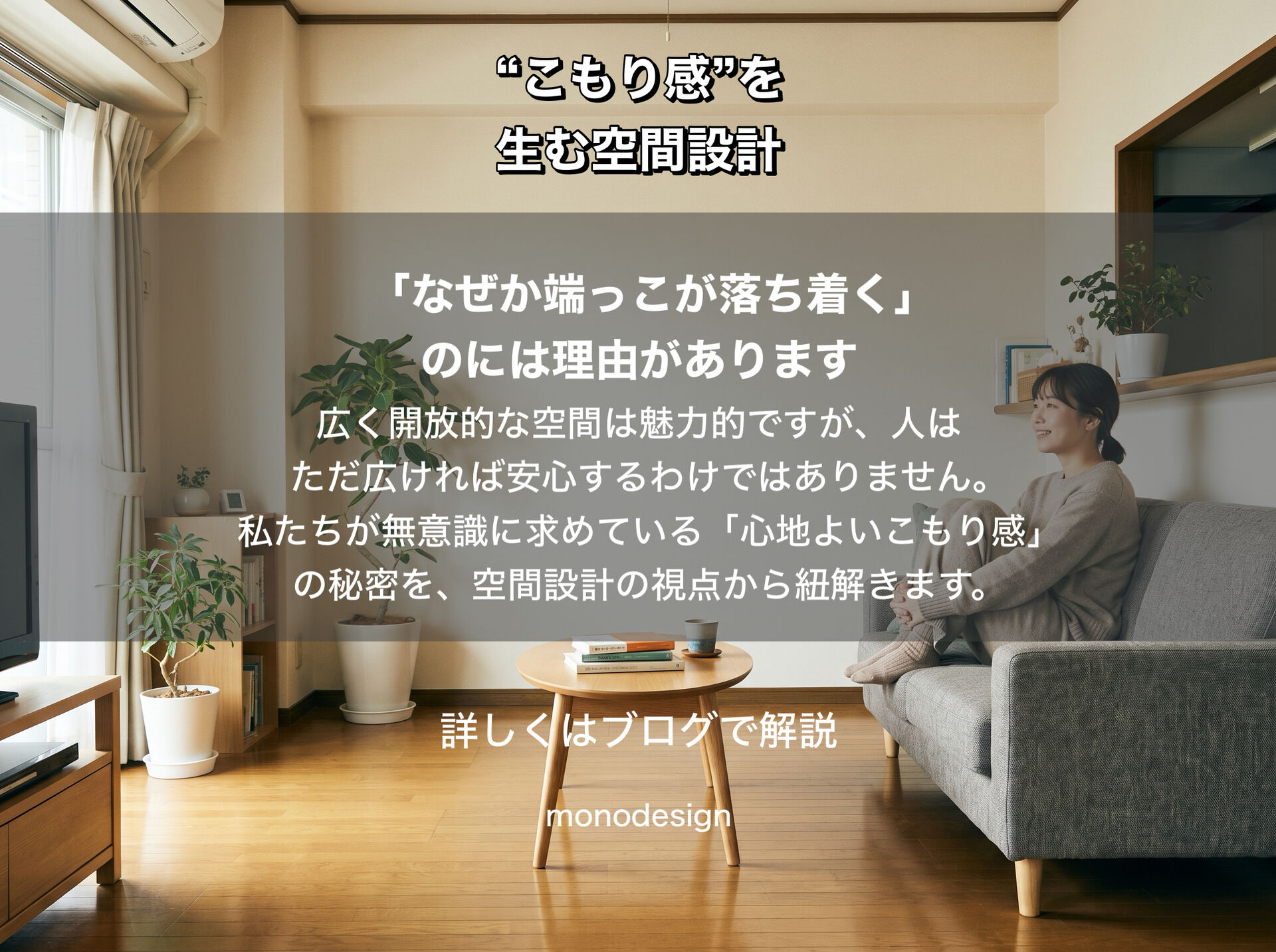人はなぜ、狭い場所に安心するのか？「こもり感」が生む心地よい空間設計の秘密
