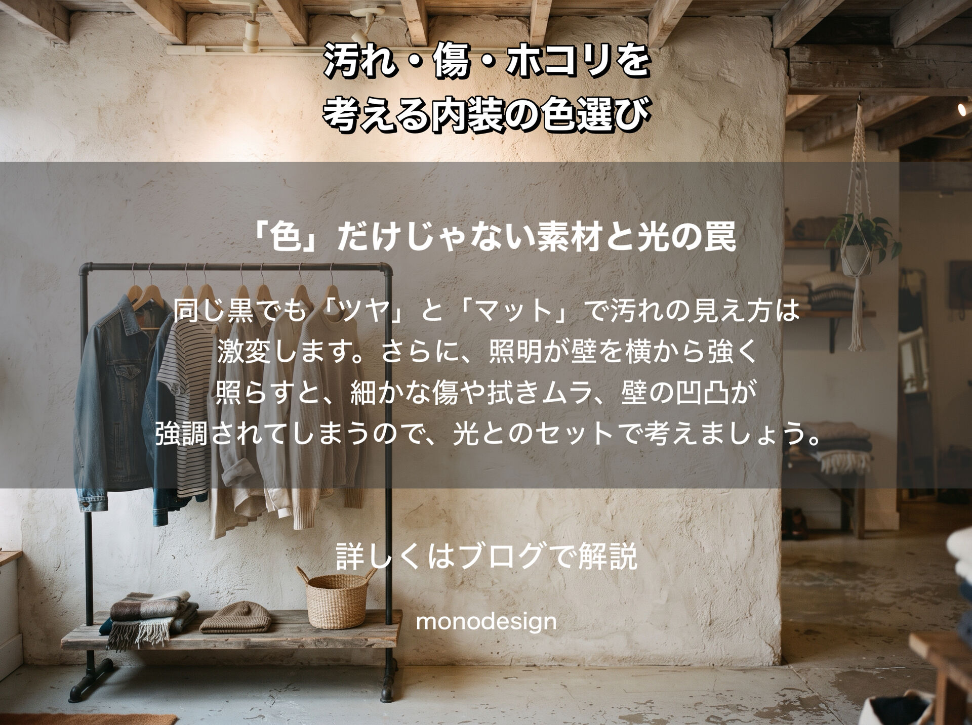白と黒、店舗にはどっちがいい？｜汚れ・傷・ホコリから考える内装の色選び