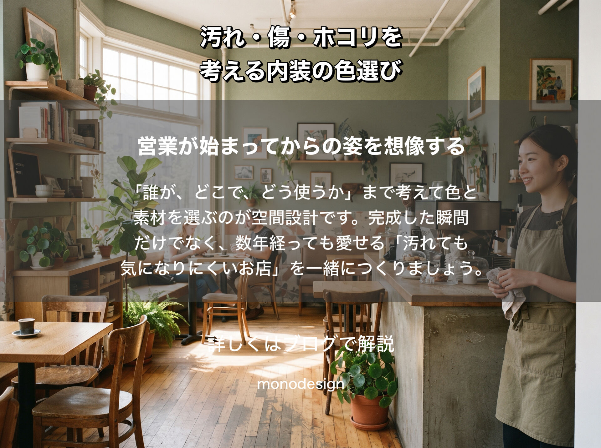 白と黒、店舗にはどっちがいい？｜汚れ・傷・ホコリから考える内装の色選び