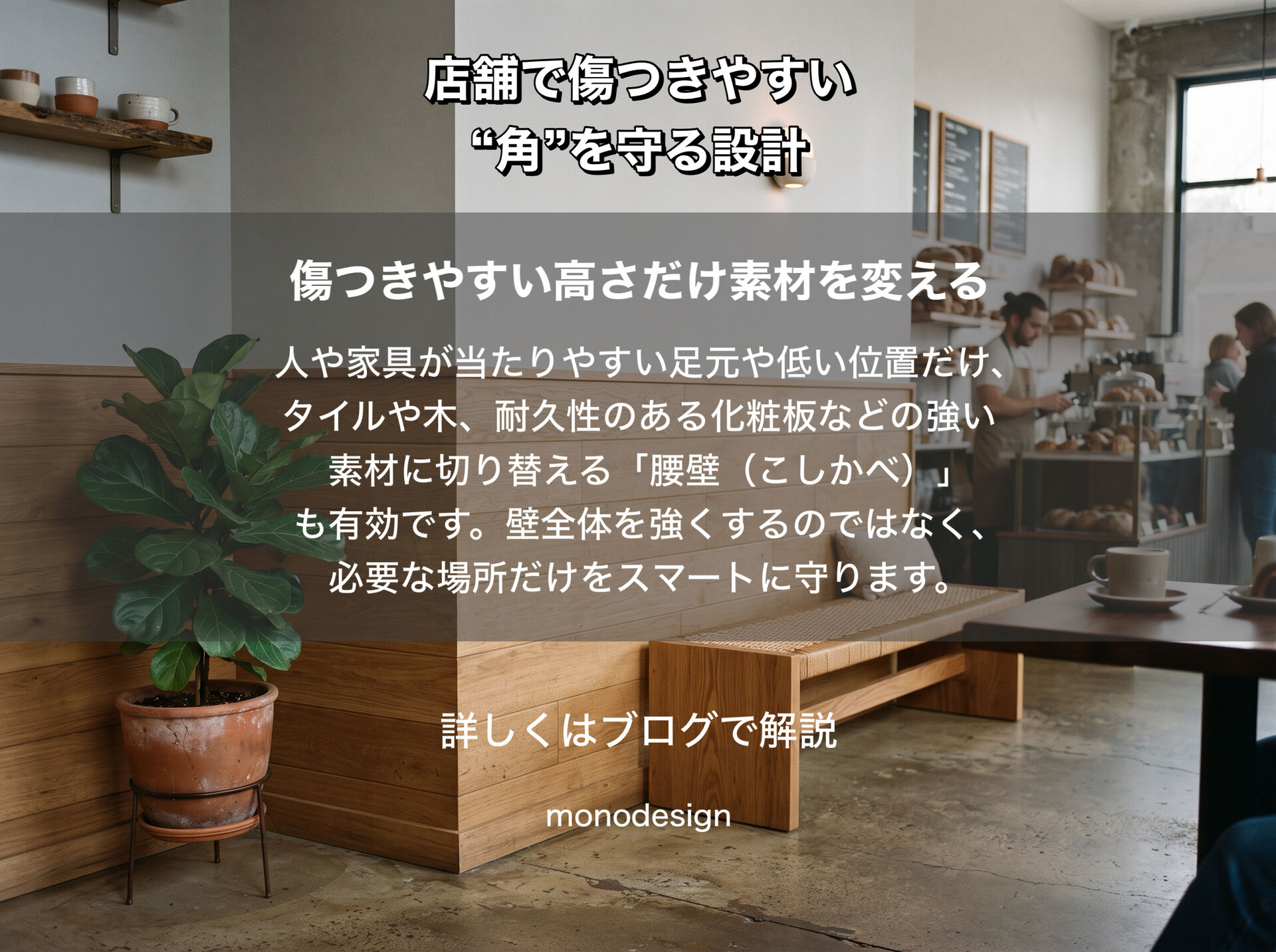 壁の角、どうする？｜店舗で傷つきやすい“出隅”を守る設計