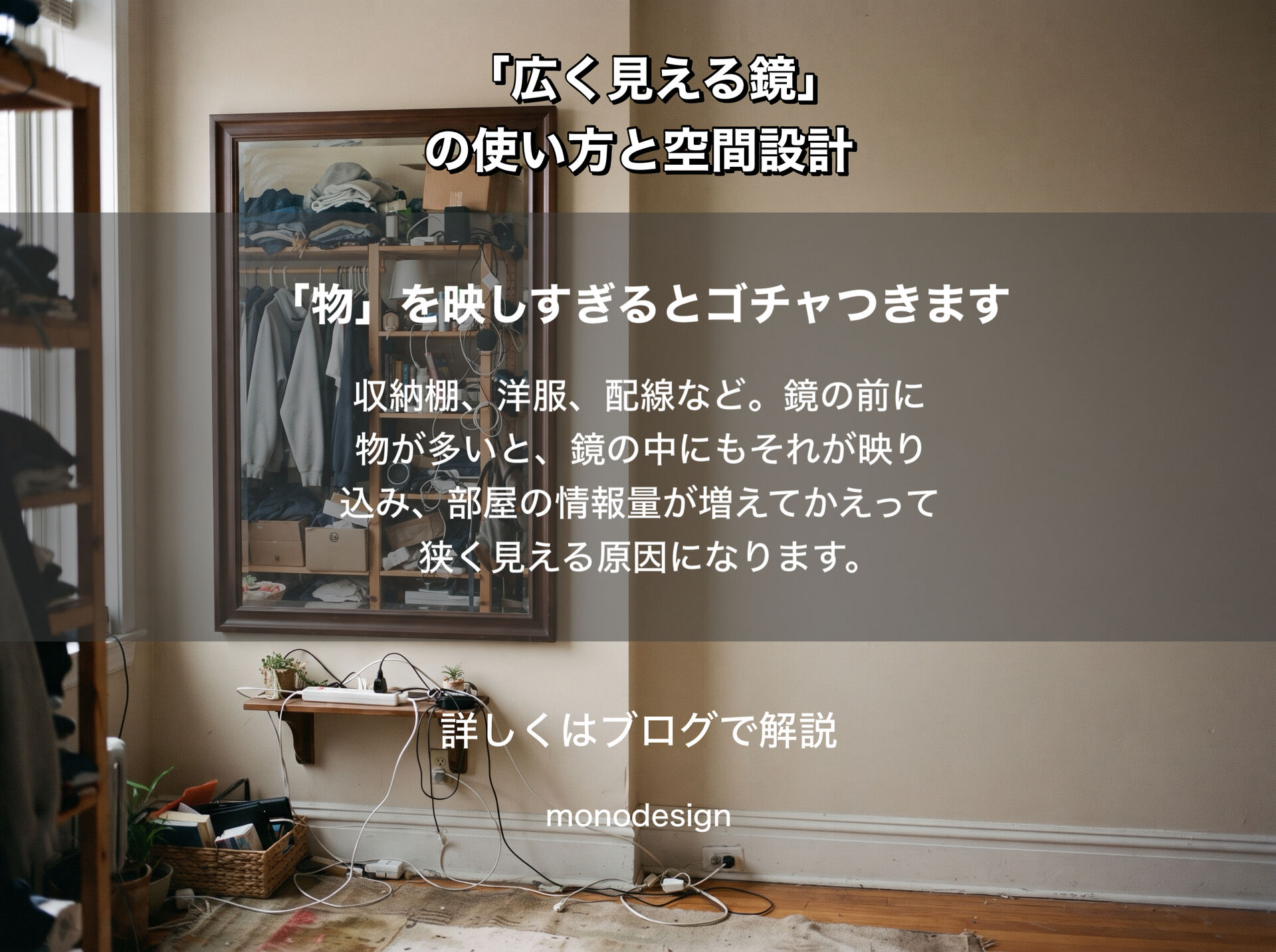 「鏡を置けば広く見える」は本当？空間を変えるのは、鏡の大きさより「何を映すか」
