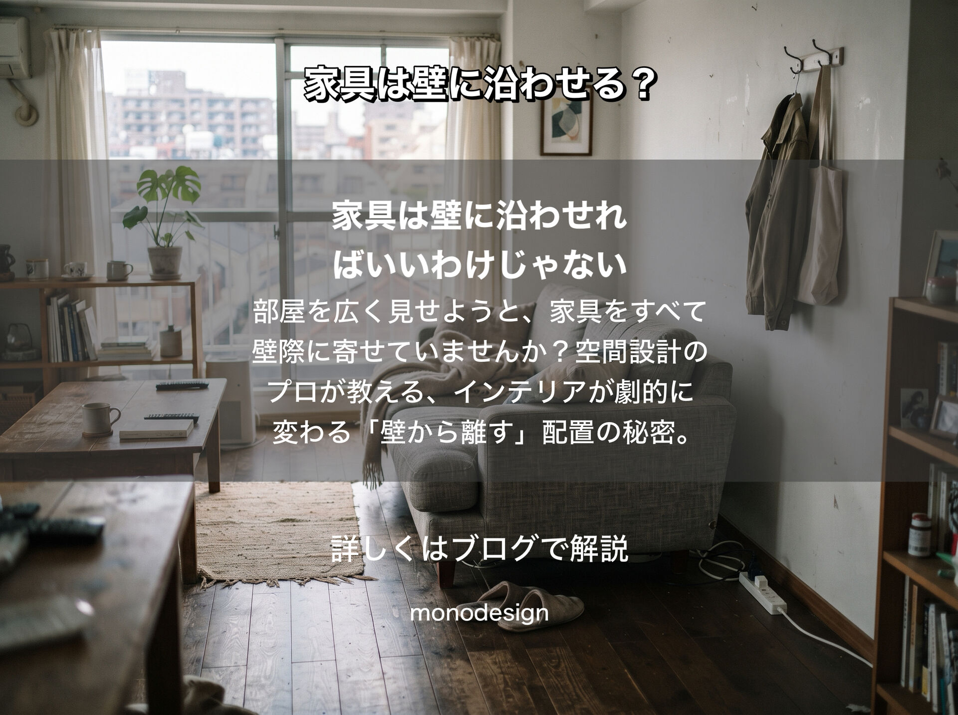 家具の配置は「壁に沿わせる」が正解じゃない！空間が劇的に変わるプロのレイアウト視点