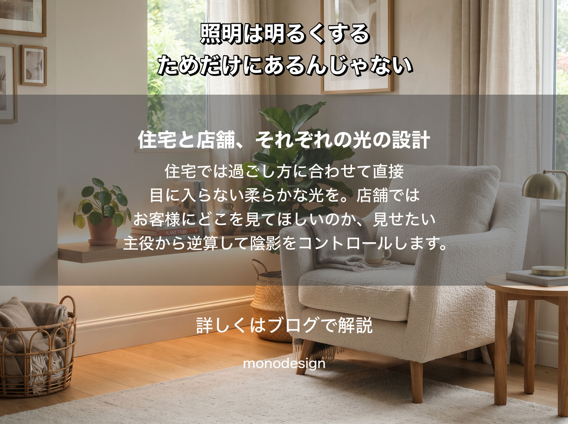 照明は「明るくするため」だけじゃない。空間を変える「光と影」の考え方