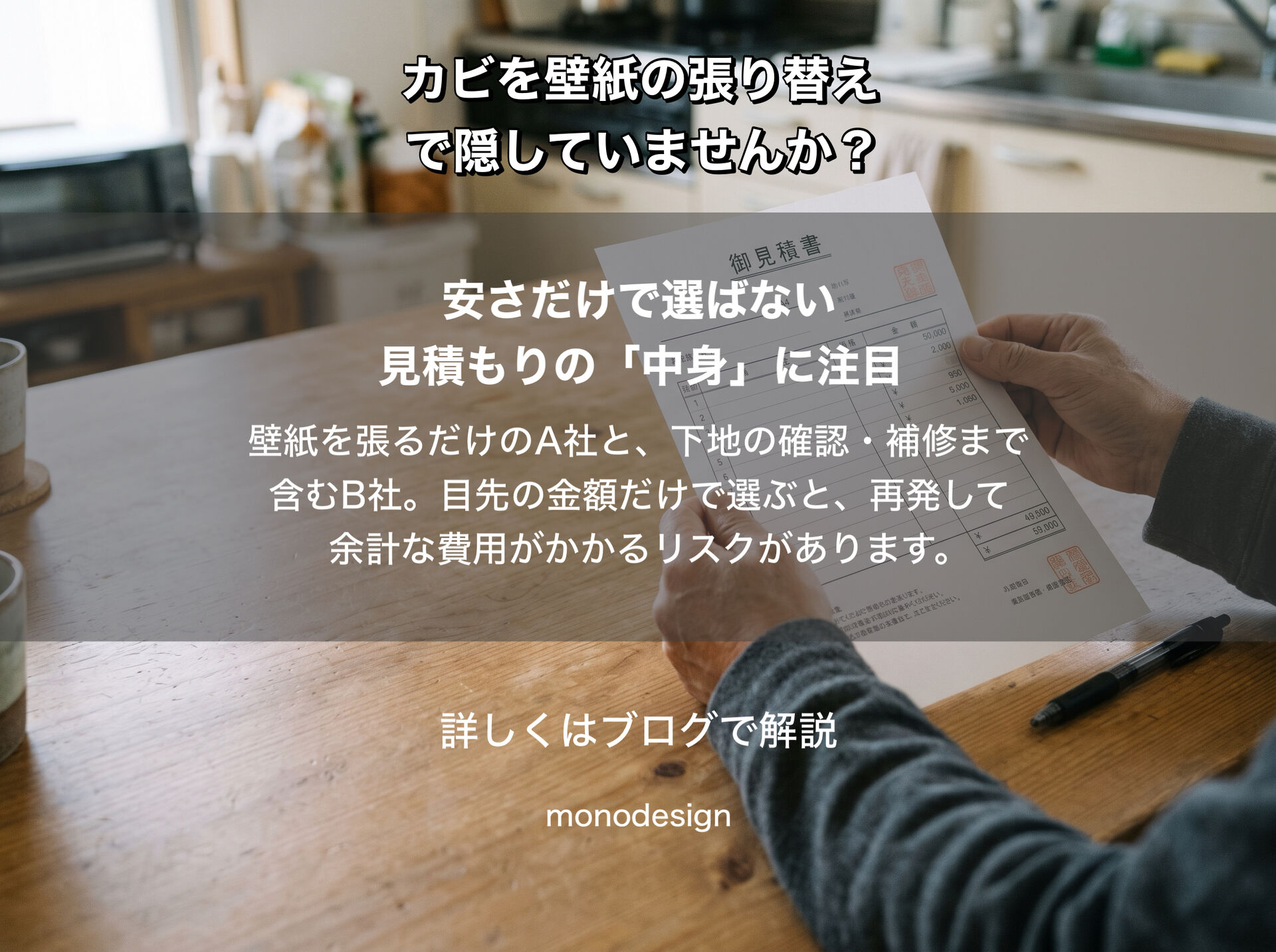 壁のカビを塗装や壁紙の張り替えで隠していませんか？再発を防ぐ内装リフォームの基本と失敗しない業者の選び方