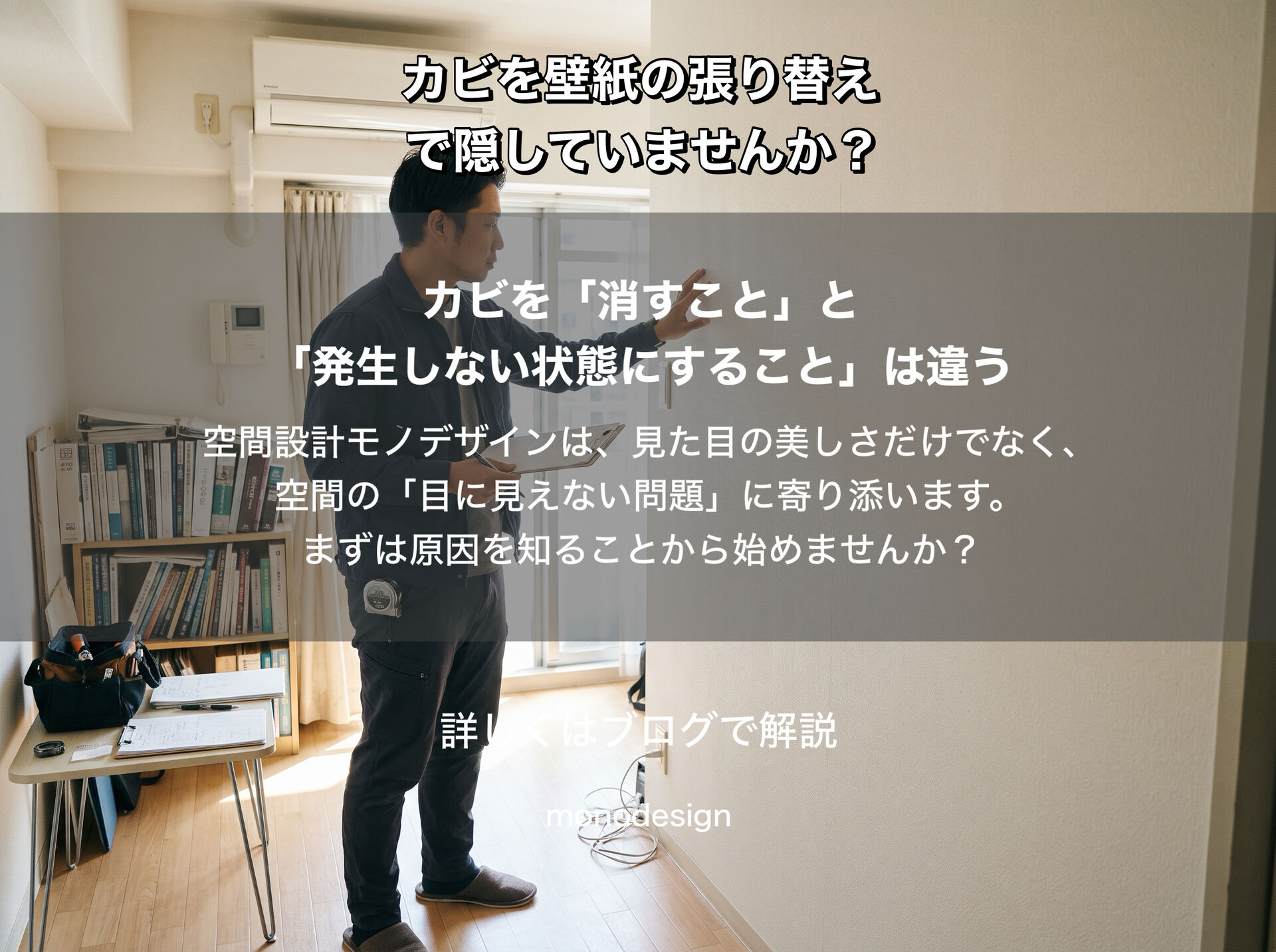 壁のカビを塗装や壁紙の張り替えで隠していませんか？再発を防ぐ内装リフォームの基本と失敗しない業者の選び方
